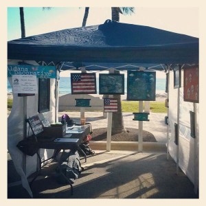 My booth at the  Deerfield Beach Art Festival