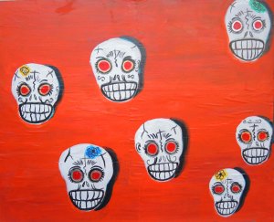 Pretty Skulls1 18" x 22"