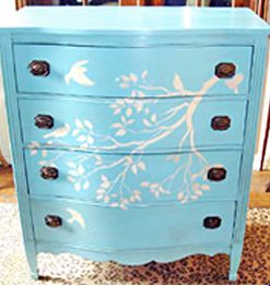 Gorgeous Stencil Dresser