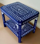 The Blue uber Stenciled Table