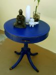 Round Blue Table