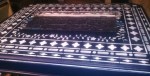 Stenciling the Blue table