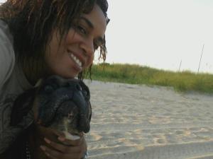 me and old girl dog, Milu