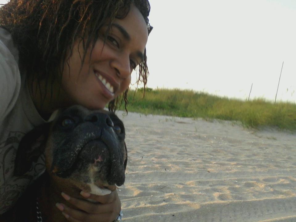 me and old girl dog, Milu