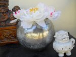 7 inch jar faux mercury vase