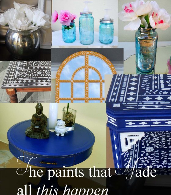 Listing the paints I have used in my projects