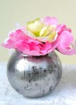 5 inch Faux Mercuy Glass vase