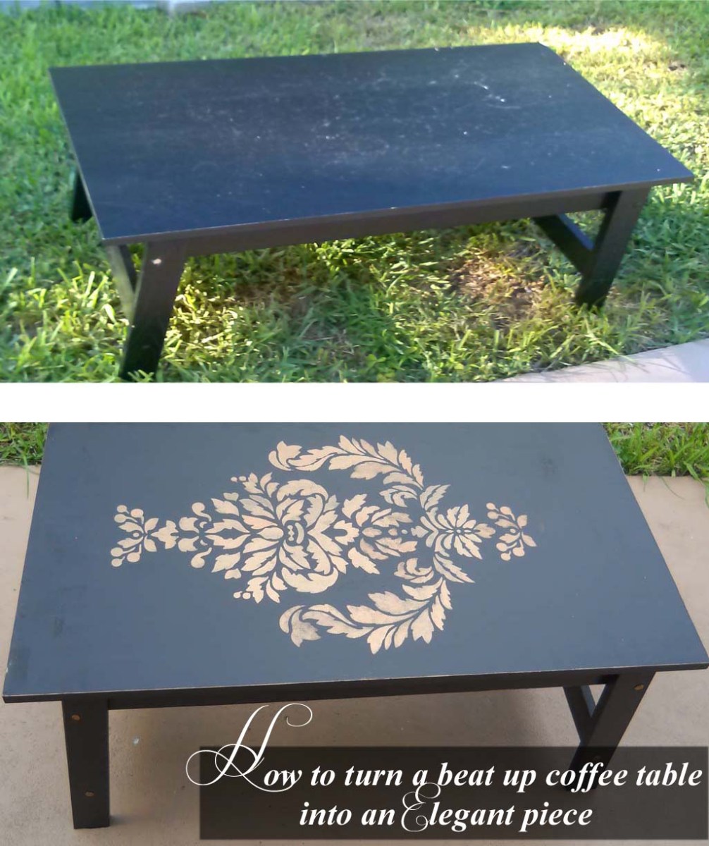 How to turn a beat up table into an Elegant Beauty