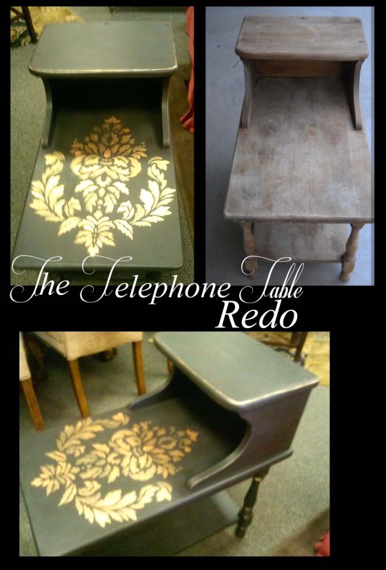 The Black Telephone Table redo