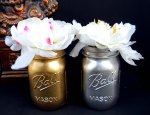 Gold and Silver Metallic Maons